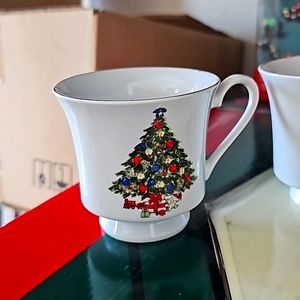 Christmas tree coffee cup set 5